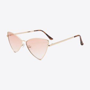 Metal Frame Cat-Eye Sunglasses in Chestnut